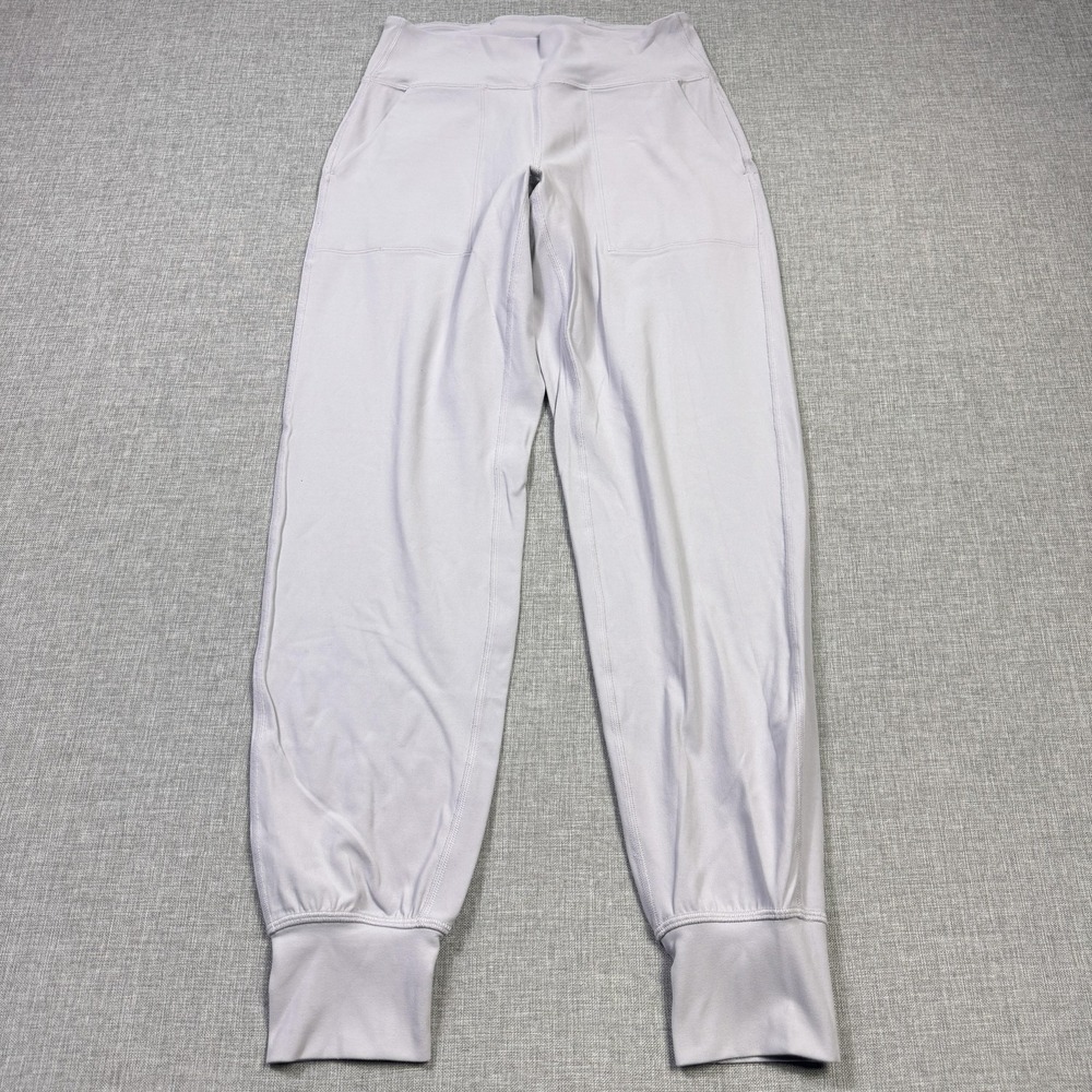 Lululemon Pants Womens 6 Purple Jogger Elastic Waist Pockets Stretch Microfleece